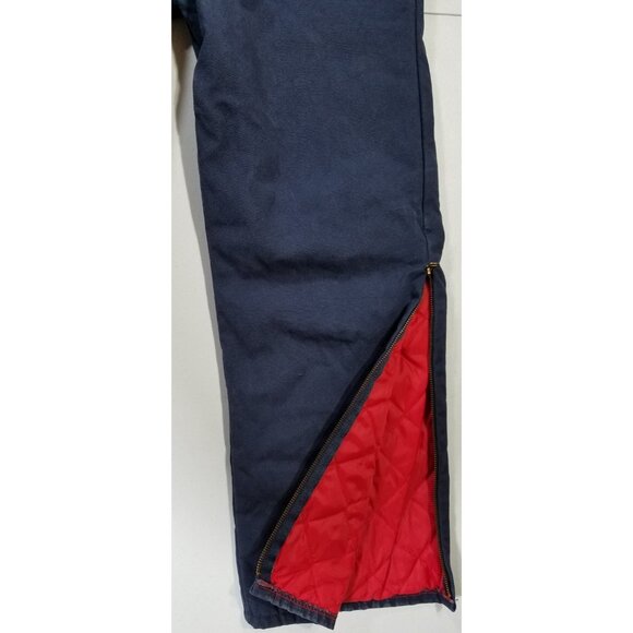 Walls Zero-Zone Vtg Blue Canvas Insulated Work Outdoor Coveralls Men Large 42-44 - Picture 5 of 16